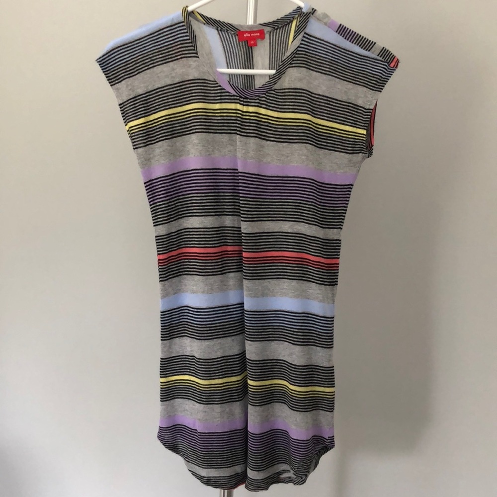Ella Moss Multicolor Striped Tunic Size 10